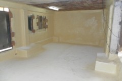 Isolamento termico sotto pavimento e pareti di tompagno