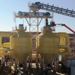 Isolamento silos di raffreddamento aggregati - Diga Namibia - Salini Impregilo Spa